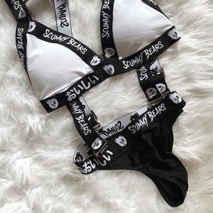 Scummy Bears Oishi Tech thong bottoms with suspenders